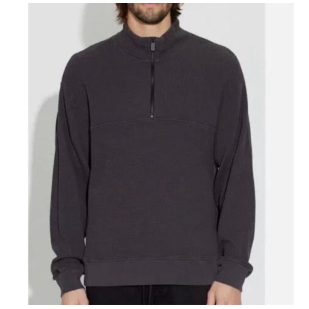 Cotton Citizen Cooper Half Zip Thermal Espresso brown Men's size S NWT